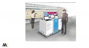Dell retail stands graphics and production