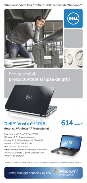 Romtelecom - Dell campaign 21 x 10 cm flyer