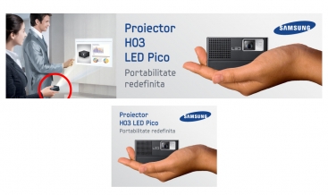 Samsung H03 projector web banners